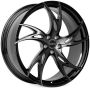 Легковой диск Skill Wheels SL089 8,5x21 5x108 ET40 63,4 чёрный + полированные спицы